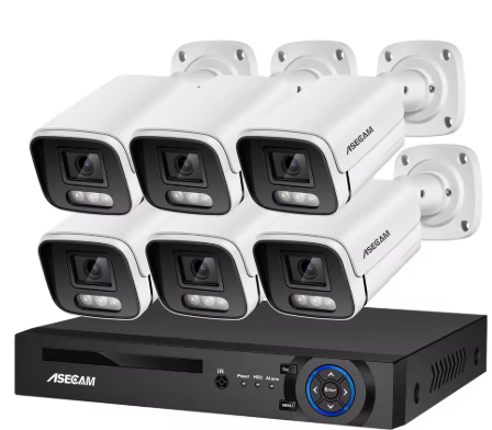 ASECAM zestaw 6 kamer - zdjęcie poglądowe
